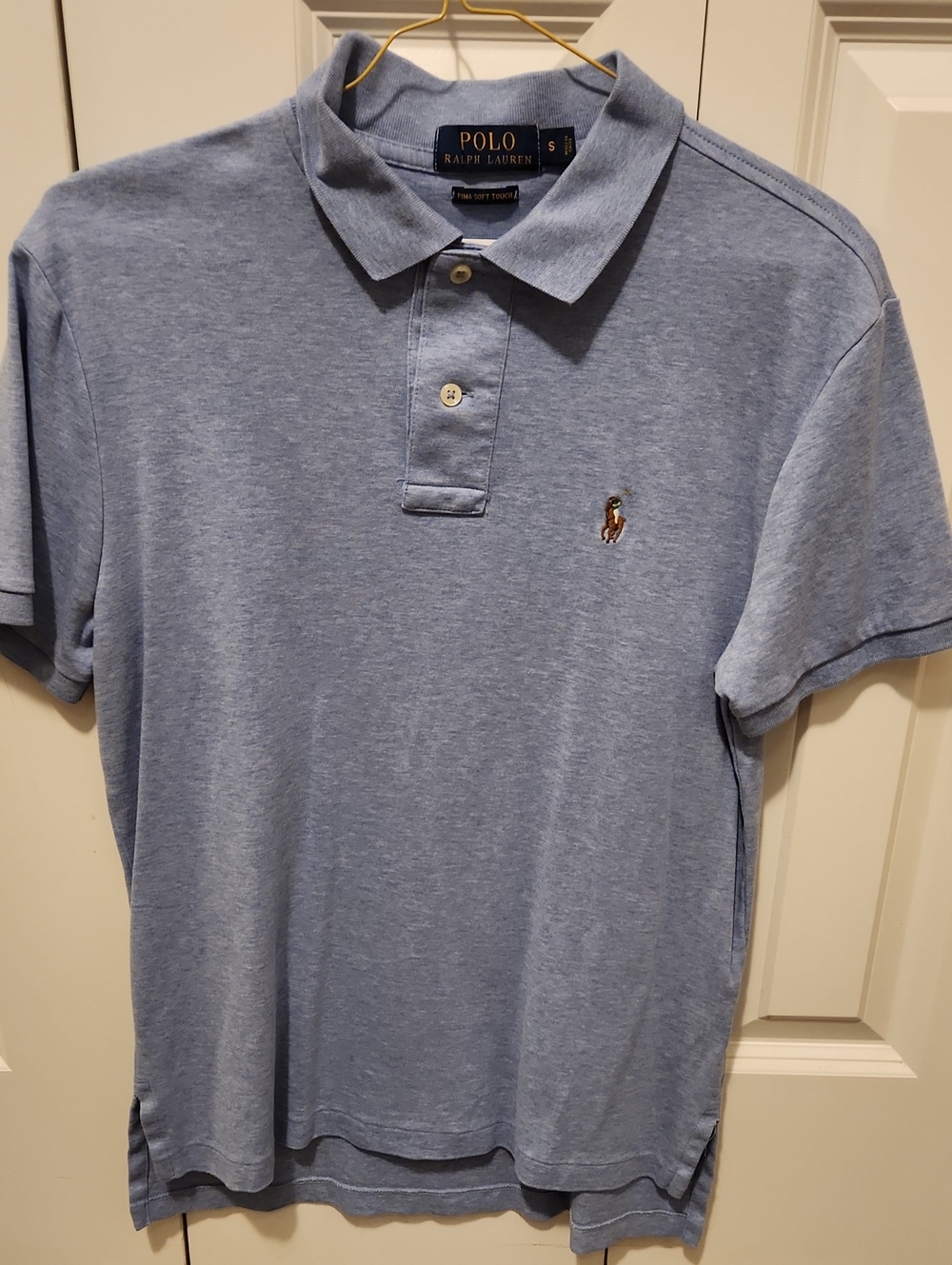 Polo by Ralph Lauren Heather Light Blue Short Sleeve Polo